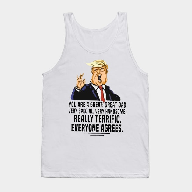 Donald Trump - Fathers Day Tank Top by Nashida Said